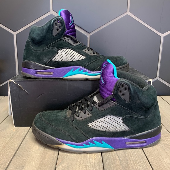 Jordan Other - Air Jordan 5 Black Grape Purple Sneakers Size 11